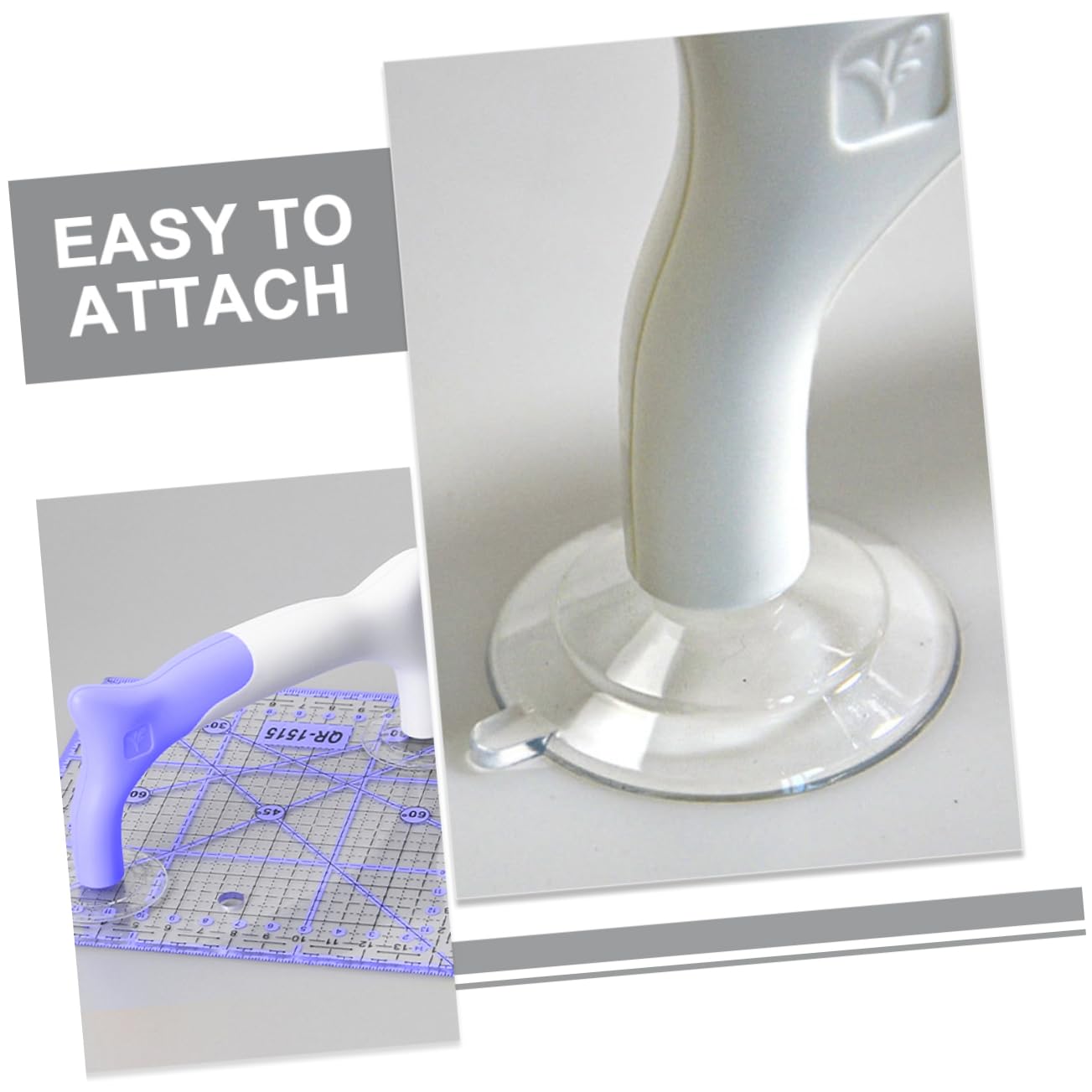 ARTIBETTER 4 Pezzi Righerfer maniglie pinza per righello cuciture presa del righello impugnature attrezzo impugnatura del per trapuntatura Gestire per il sovrano trapuntato pvc