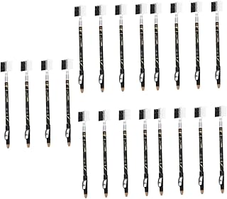 FOMIYES 20 Peças Lápis De Sobrancelha Dois Em Um Delineador Preto Ferramentas Para Puxar Fio Delineador Marrom Delineador De Sobrancelha Canetas De Desenho De Sobrancelha Ferramentas De