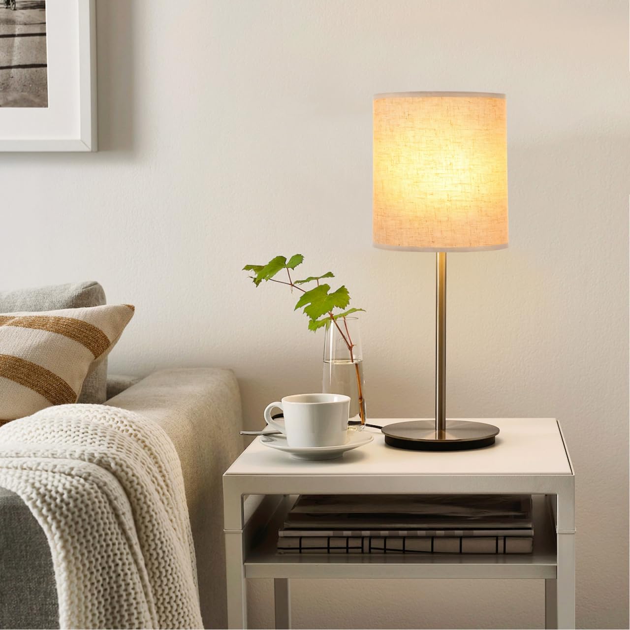 DOITOOL Abat-Jour En Lin Pour Lampadaire Et Lampe De Table 7.87 X 5.51 X 5.51 Pouces Abat-Jour Moderne Lavable Pour Éclairage Intérieur Et Décoration