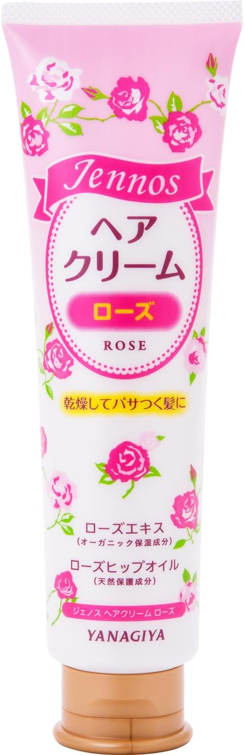 YANAGIYA Jennos | Hair Treatment | Rose Hip Oil Moist Hair Cream 140g