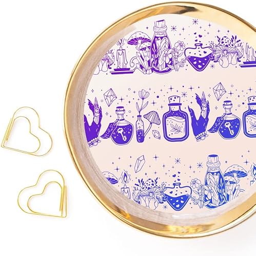 Miniatura 8 de OLYCRAFT Plantillas de arcilla de poción de bruja de 4 x 5 pulgadas, plantilla de pantalla de seda no adhesiva, pantalla de seda de fantasía,