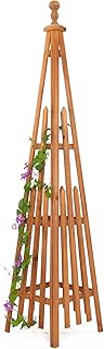 10 Garden Wall Fence Ideas for Structured Outdoor Spaces 83 Wooden Obelisk Trellis The Ideal Support for Indoor and Outdoor Gardens,...