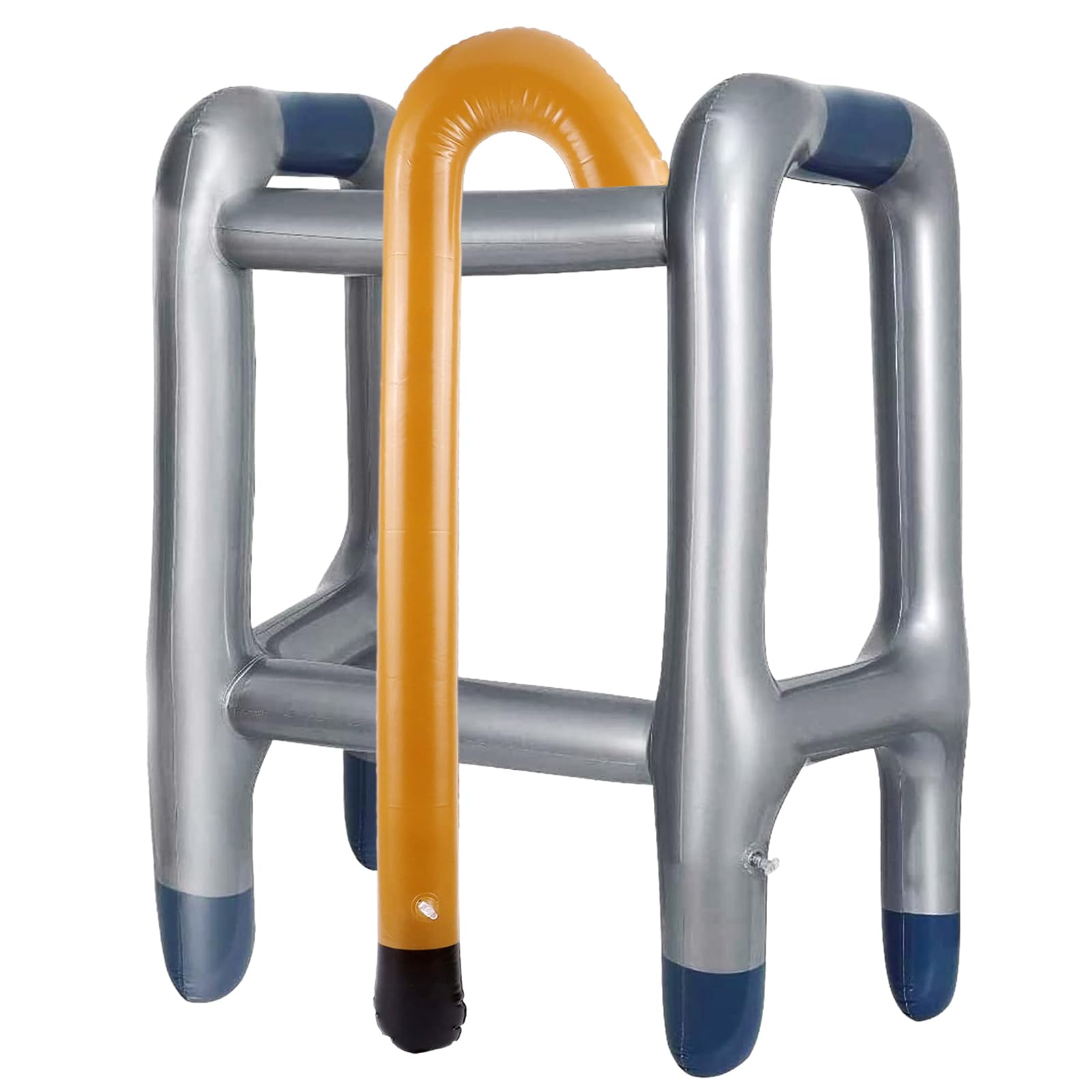 Costume Gonfiabile Da Deambulatore E Bastone Per Anziani – Set 2 Pezzi, Per Carnevale, Halloween, Cosplay, Scherzi