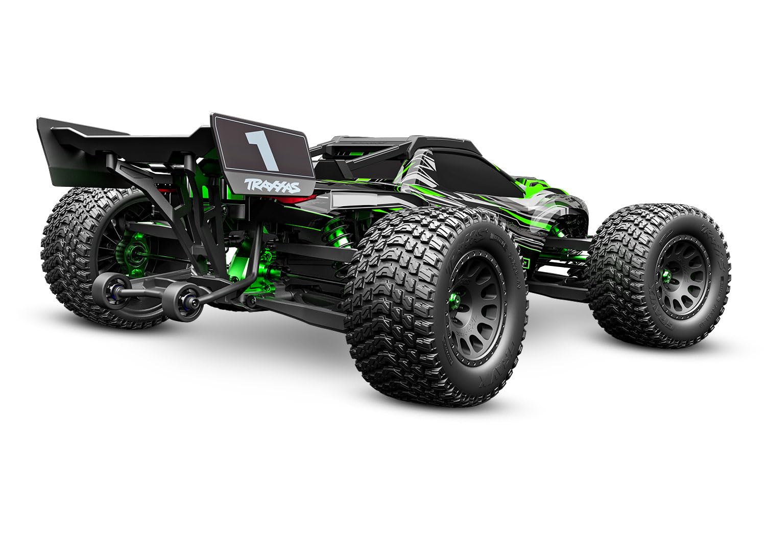 Traxxas 7747-GRN Aluminium-Lenkservohupe – Grün, Für RC-Modelle – Ersatzteil