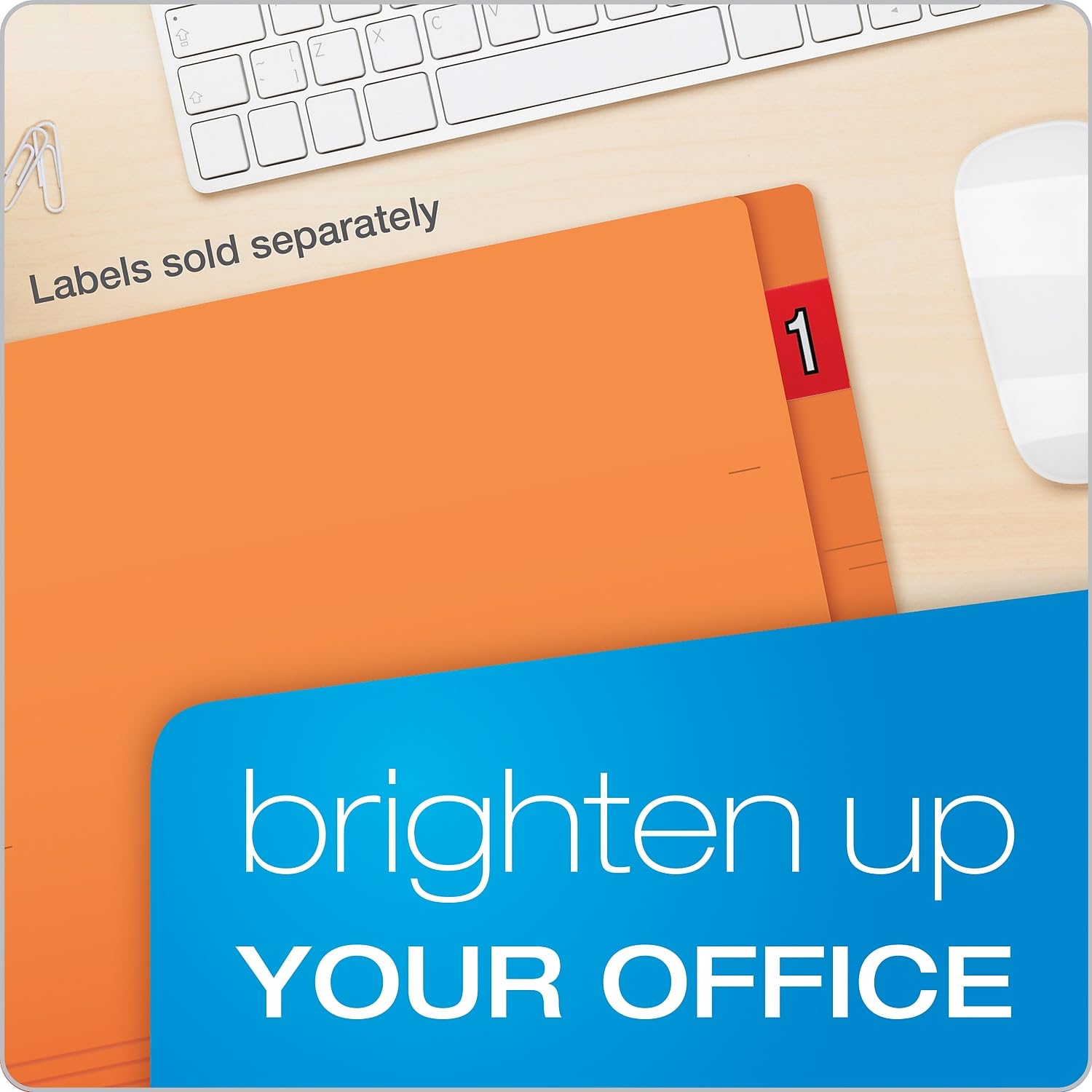 Pendaflex Color End Tab Folders, Letter Size, Orange, 100 Per Box (H110DOR)