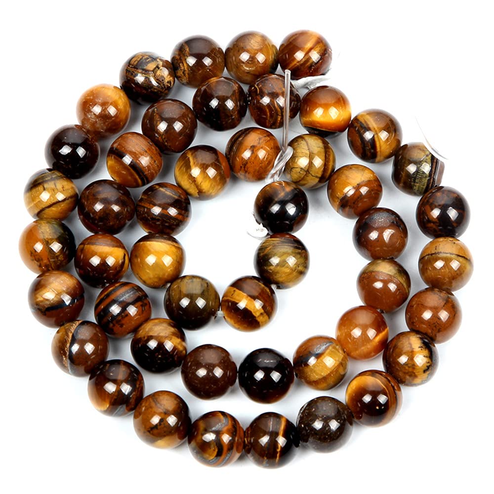 Lot De Perles En œil De Tigre Rose Naturel – Tailles 4 à 12 Mm – Idéal Pour Créations Bijoux