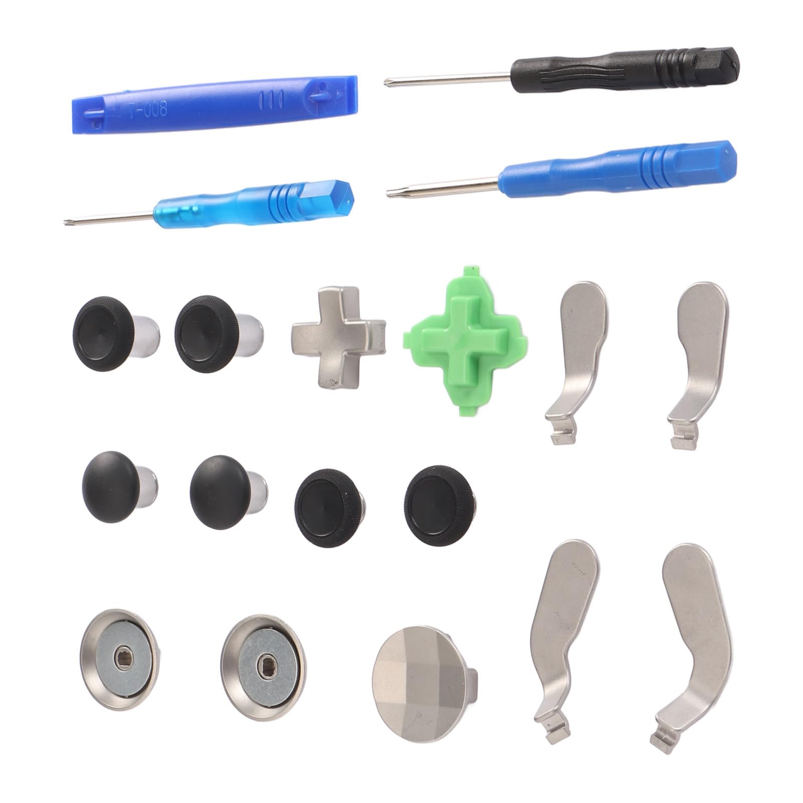 15 in 1 Metall Thumbsticks für One Elite Controller Modell 1698, für Elite Controller Modell 1698 Zubehörteile, Gaming Zubehör Ersatzpaddel Joystick Teile