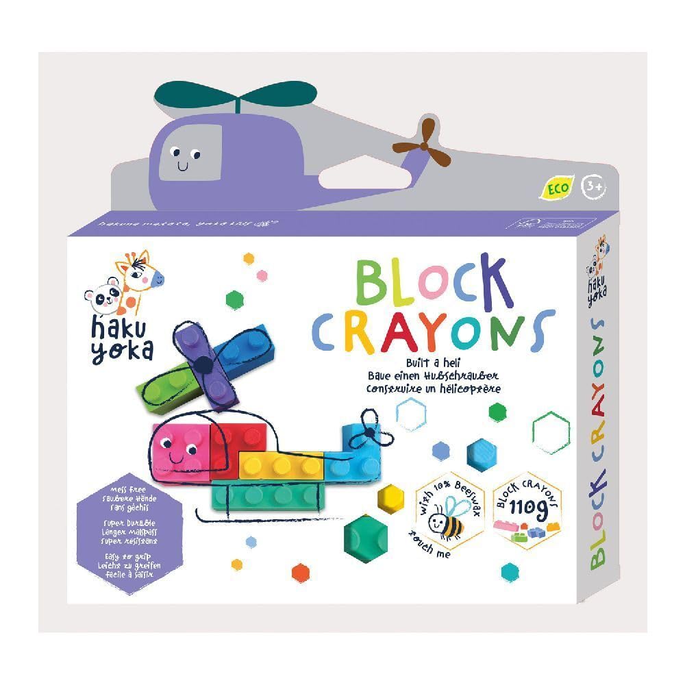 Haku Yoka Helicopter Blocks Crayons