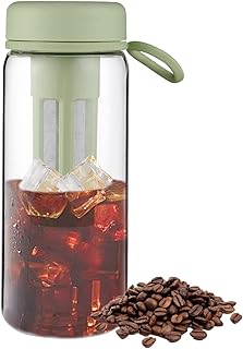 Iced Coffee Maker,Cold Brew Coffee Maker,ice coffee making,iced coffee machine,Coffee Maker Brewer Bottle with Scale,Cold Brew Jar for Tea, Portable Kitchen Supplies for Hiking,Fitness Gym,Camping
