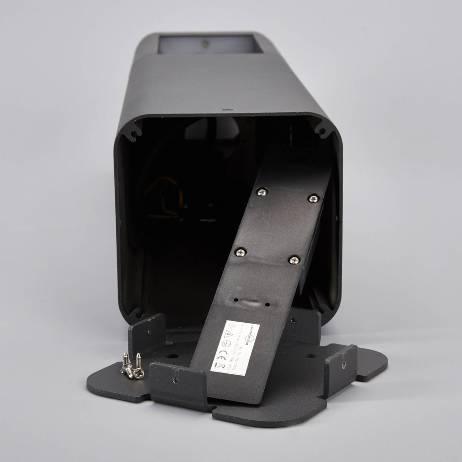 Lucande LED Lámpara para exterior Annika (Moderno) en Negro hecho de Aluminio (1 llama, iluminación senderos, baliza farola