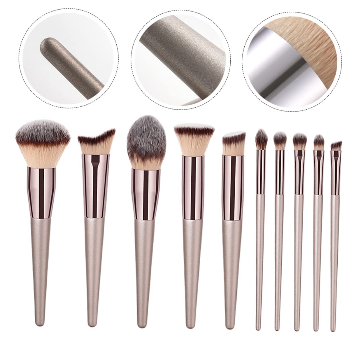 MAGICLULU Lot De 3 Pinceaux De Maquillage Ensemble Complet De Pinceaux Cosmétiques Pinceau De Fond De Teint Pinceau De Maquillage Détaillé Pour Maquilleurs Et 10 Pièces X 3