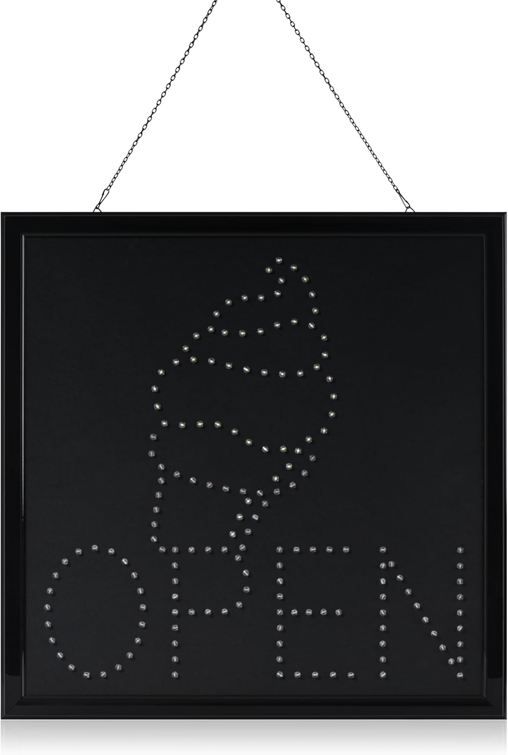 Large Open Ice Cream Cone Yogurt Signs Led Neon Business Motion Light Sign. Animated On/Off, Power On/Off, with Chain 19191 Blt308