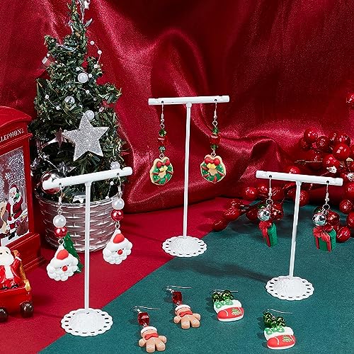 SUNNYCLUE 1 Box DIY 8 works Christmas Charms Resin Xmas Gingerbread Man Charm Earrings Making Starter Kit Santa Claus Bear Flat Back Charm Love Heart Christmas Tree Charms for jewellery Making Kits - Image 4