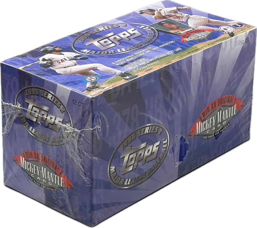 Amazon.com: 1996 Topps Series 2 Baseball Jumbo Pack Hobby Box