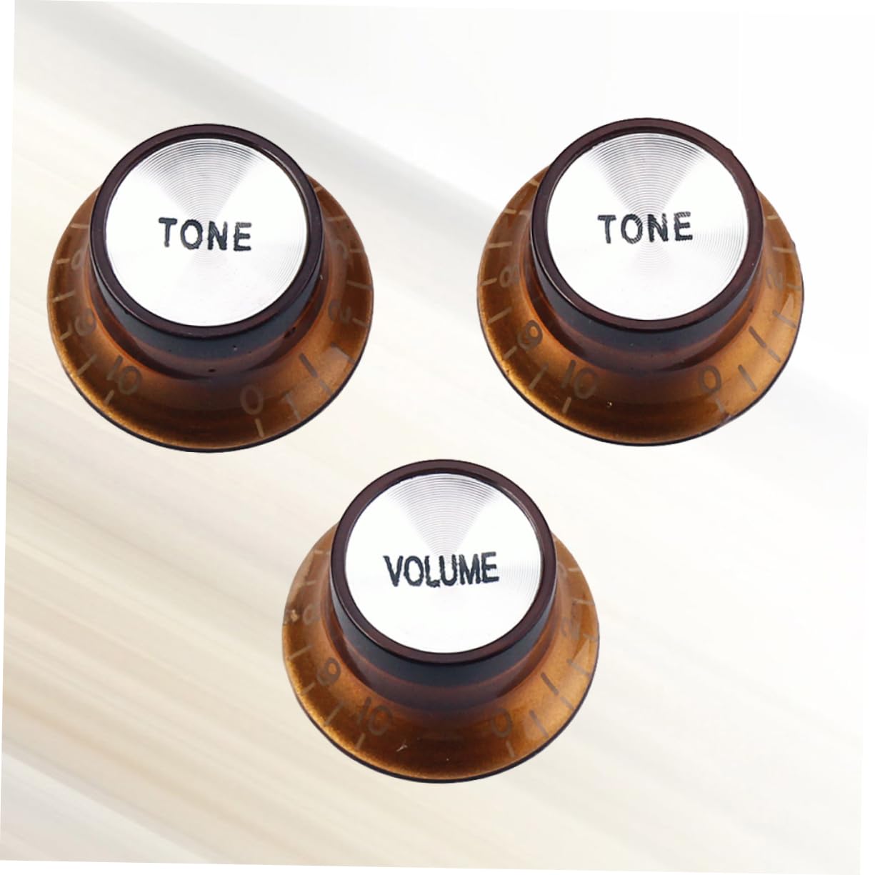OFFSCH Volume Tone Control Knobs Cap Guitar Parts Accessory Set for Electric Guitar (1v2t Light)
