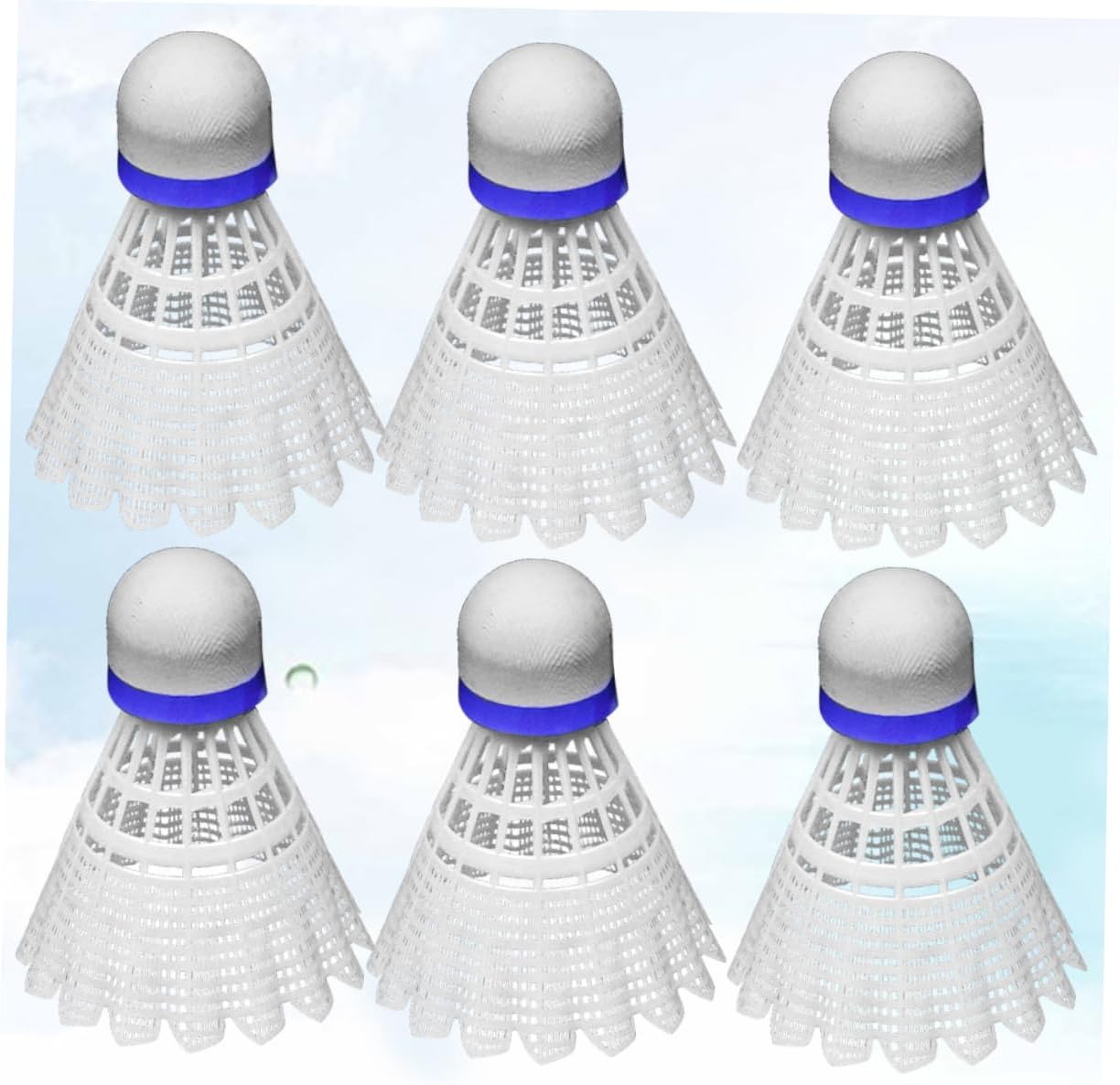 Toddmomy 6pcs Plastic Badminton Shuttlecocks Birdie Practice Home Ball Head Boys and Girls Shuttlecock Training