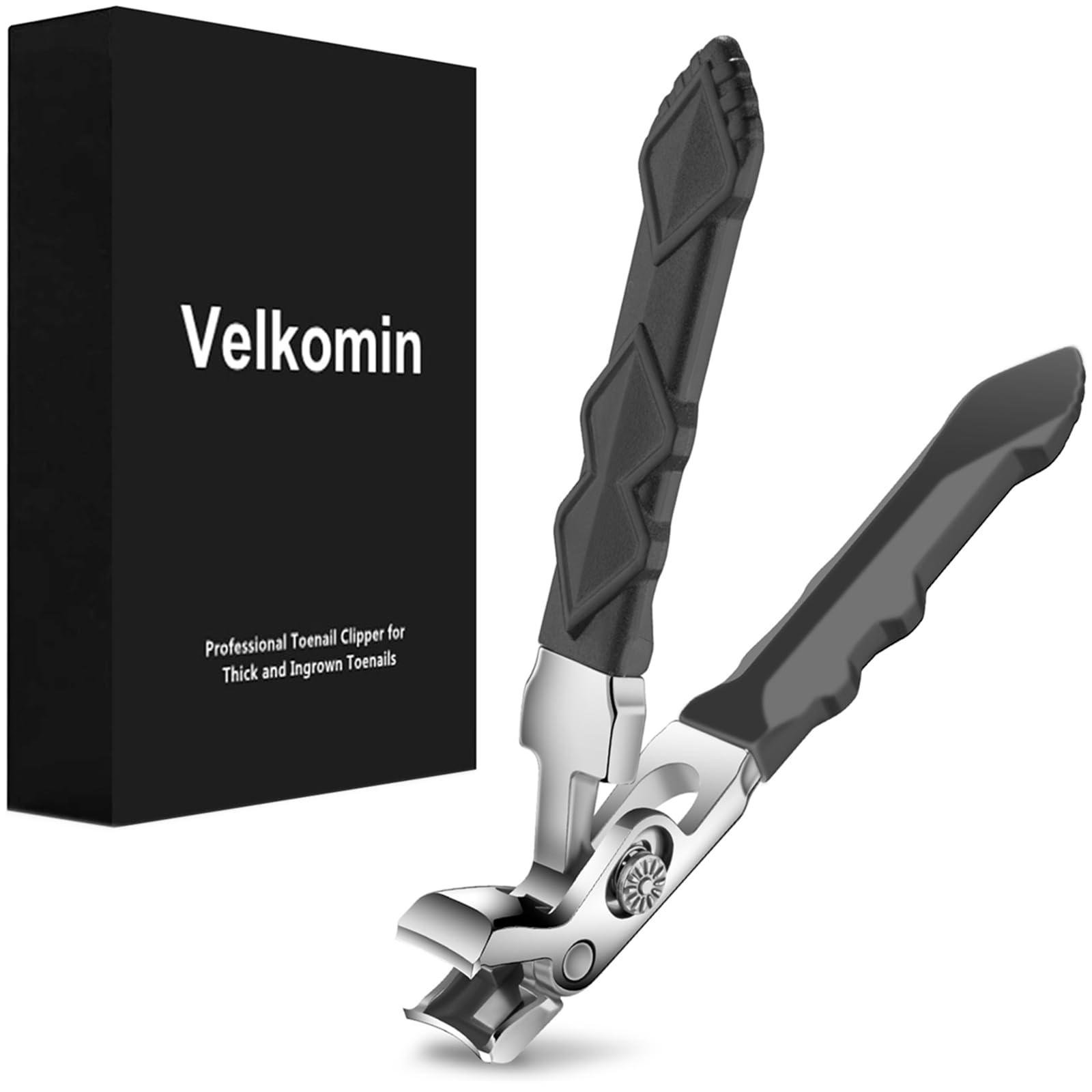 Long Handle Toenail Clippers for Seniors, Sharp Heavy Duty Thick Nail Clippers with Wide Jaw Opening, Curved Head, Ergonomic Comfort Grip, Nail Catcher, for Men & Women, 18-Month Replacement Warranty-picture-10