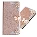 Produktbild Floral Butterfly Diamond Magnet Billig Glitter Glitzer Musterg Slim Retro Bookstyle Stand Funktion Karteneinschub Flip Ledertasche Wallet Hülle Schutzhülle für Samsung A9 2018