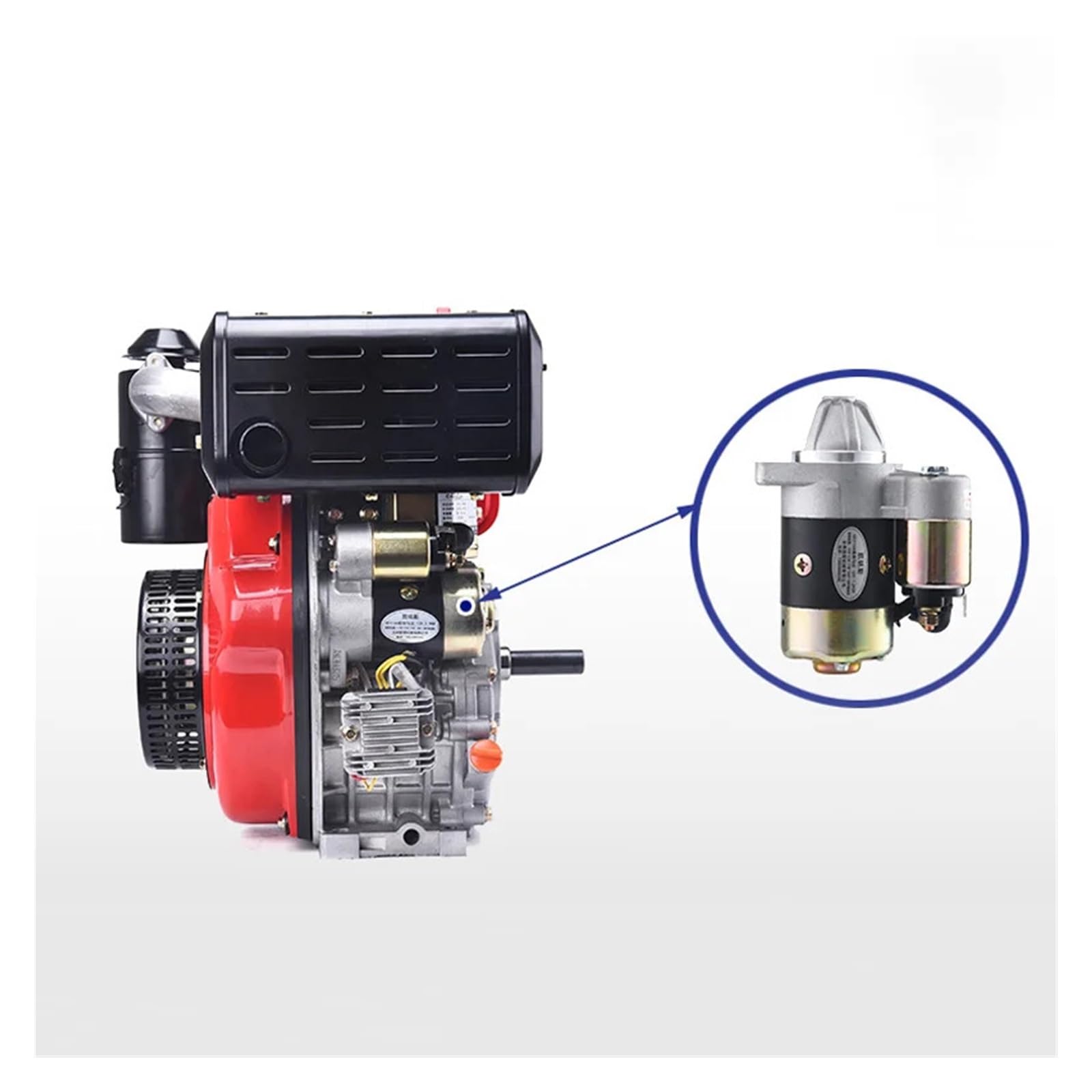 Pompe de démarrage du moteur, groupe électrogène à démarreur électrique, 12 V, 1,2 kW, QD114A Y(Reverse)