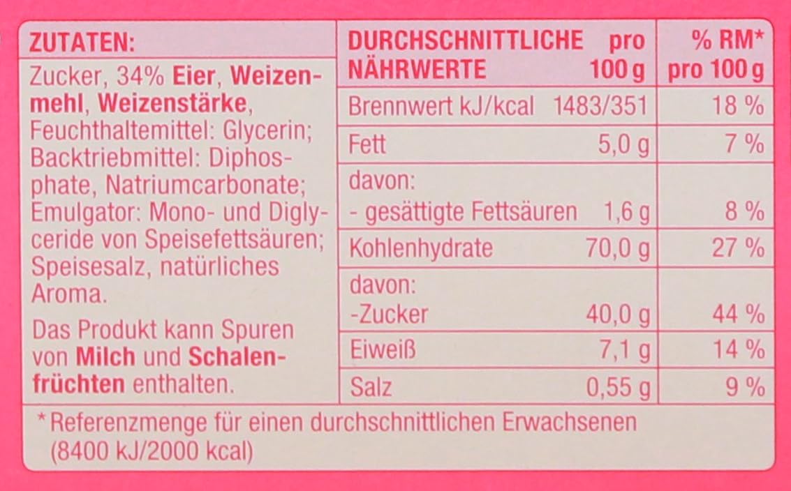 Gut & Günstig Biskuit Tortenboden, 9er Pack (9 x 250g)