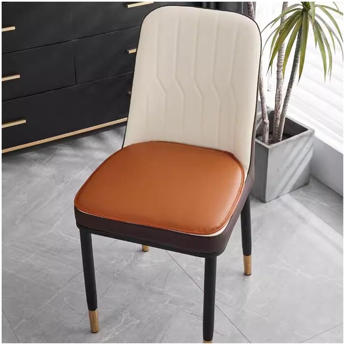 Dining Chair Cushion 1/2/4 Packs Non-Slip Seat Cushion, PU Leather Seat Pad/Kitchen Chair Pad