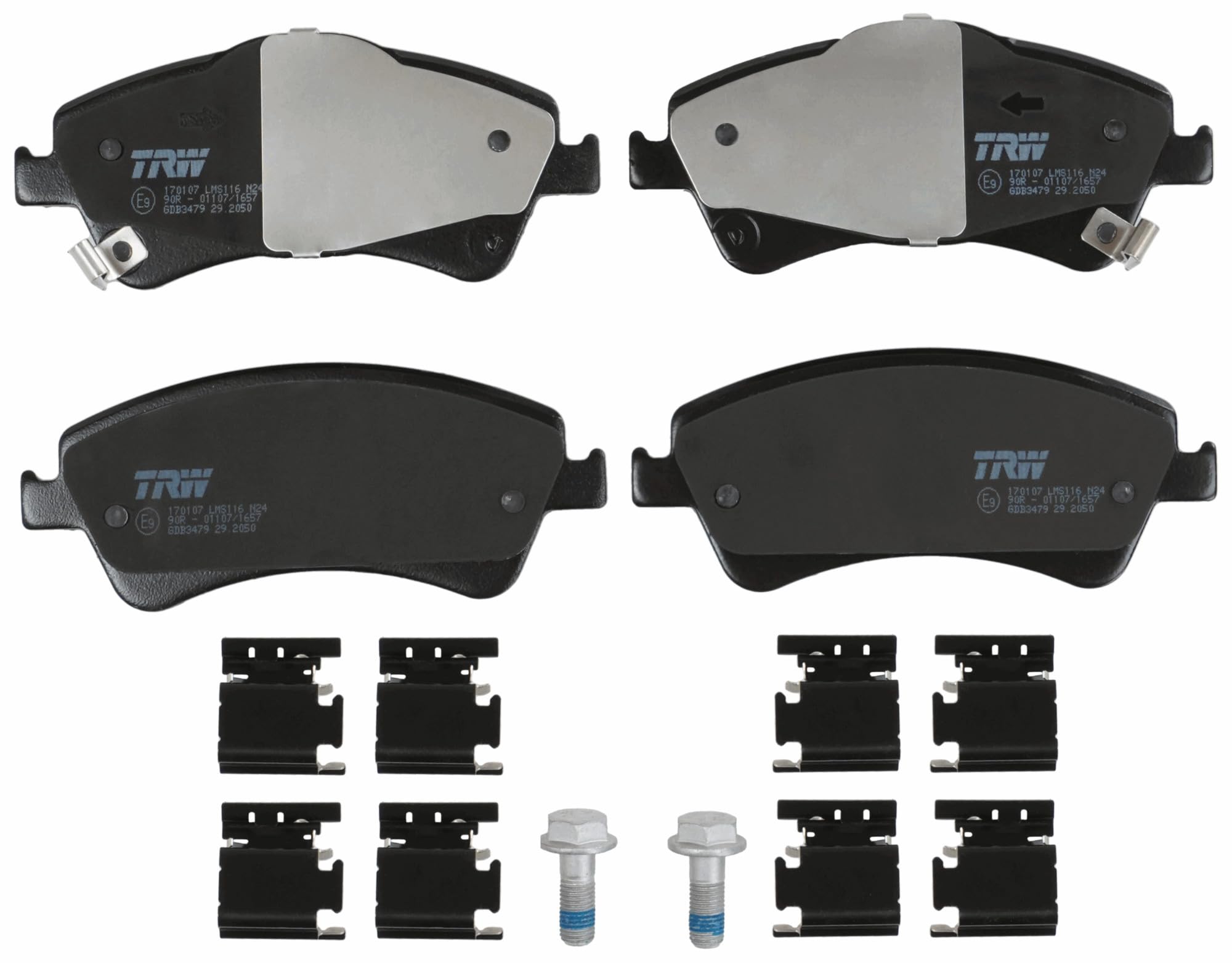 Kit de Plaquettes de Frein TRW GDB3479 pour Toyota Corolla IM 2012-2018