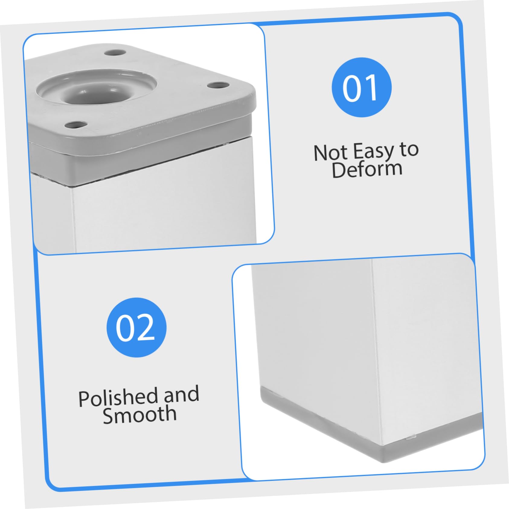 Cabilock 2pcs Furniture Support Legs Furniture Legs Table Legs Sofa Support Heavy Duty Furniture Feet Couch Legs Replacement Support Legs Bed Frame Support Leg Cabinet Legs Stool Legs