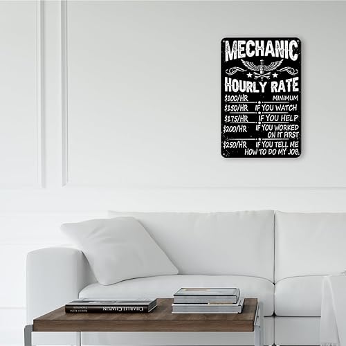 Miniatura 3 de Divertidos letreros de metal mecánico, regalos para hombres, papá, marido, para hombre, cueva, taller, garaje, decoración de pared, mecánico,