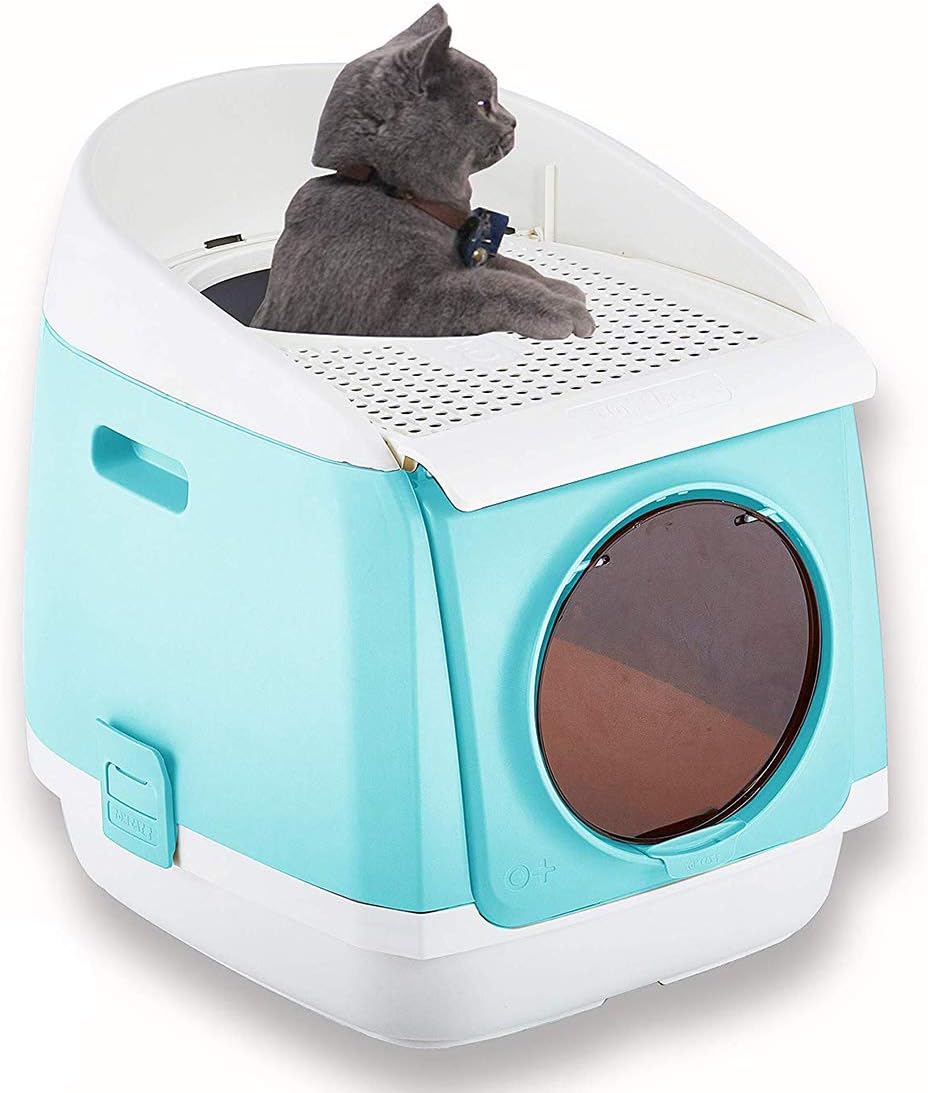 Tomcat Litter Box, Blue (2018CATFC03) Pet Supplies