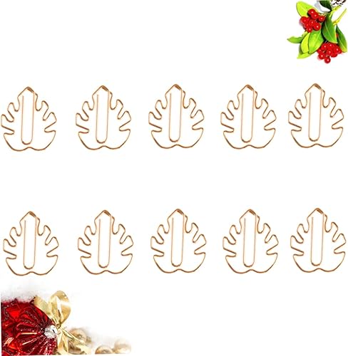 Miniatura 3 de MAGICLULU Clip de papel escolar 20 piezas Oficina Animal Monstera Leaf Creative Clips