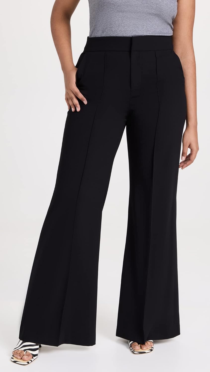 alice + olivia Women's Dylan High Waisted Leg Pants - Image 7