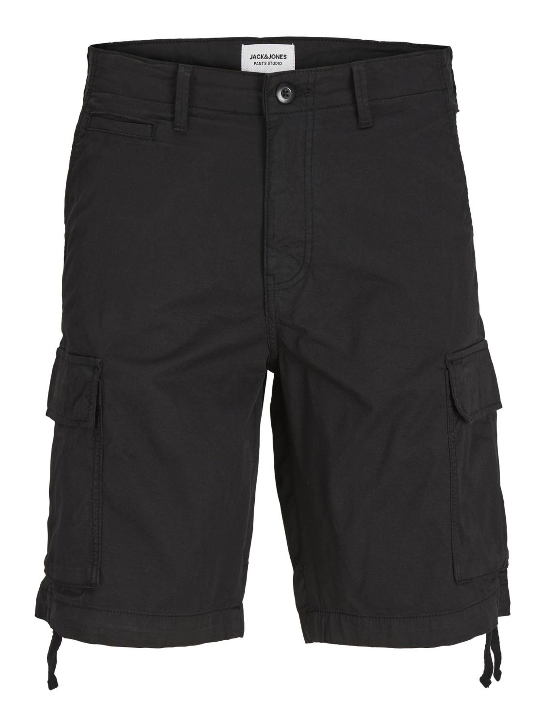Pantaloncini Cargo Jack & Jones Junior - Cotone Elastan Per Bambini E Ragazzi | Vita Media Con Cerniera - Foto 6