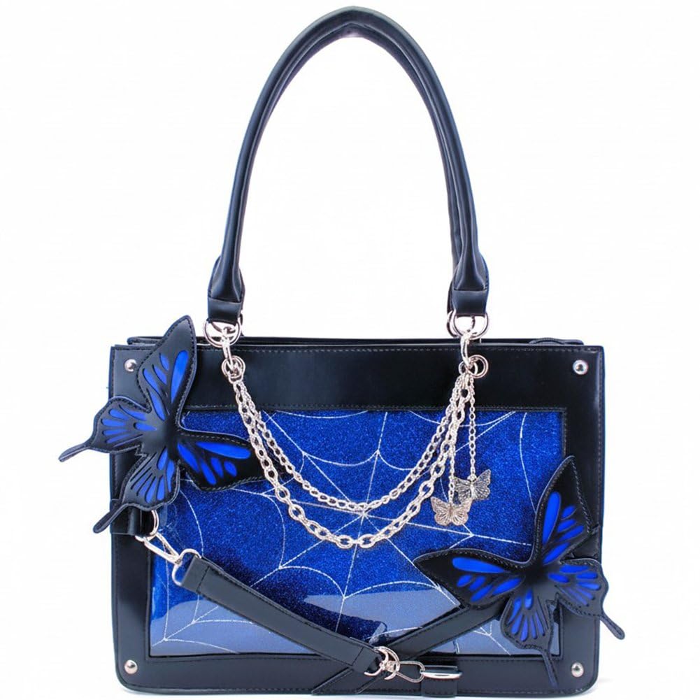 Sac à main Ita araignée Y2K en cuir transparent pour personnalisation DIY