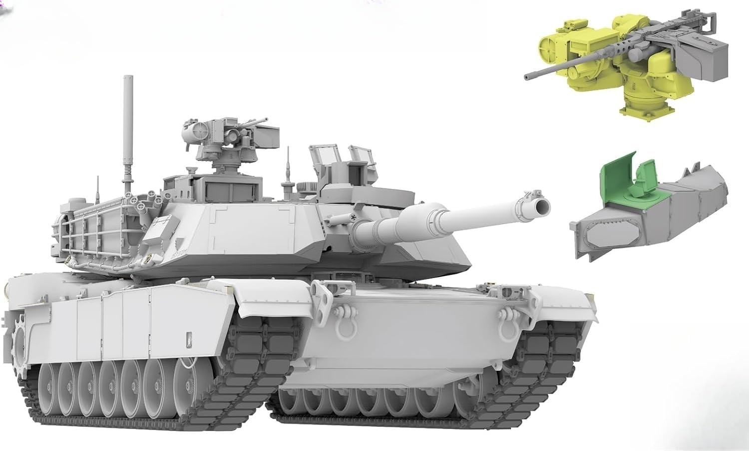 Amazon.com: RM-5104 1/35 M1A2 SEP V3 Abrams Plastic Tank Model KIT