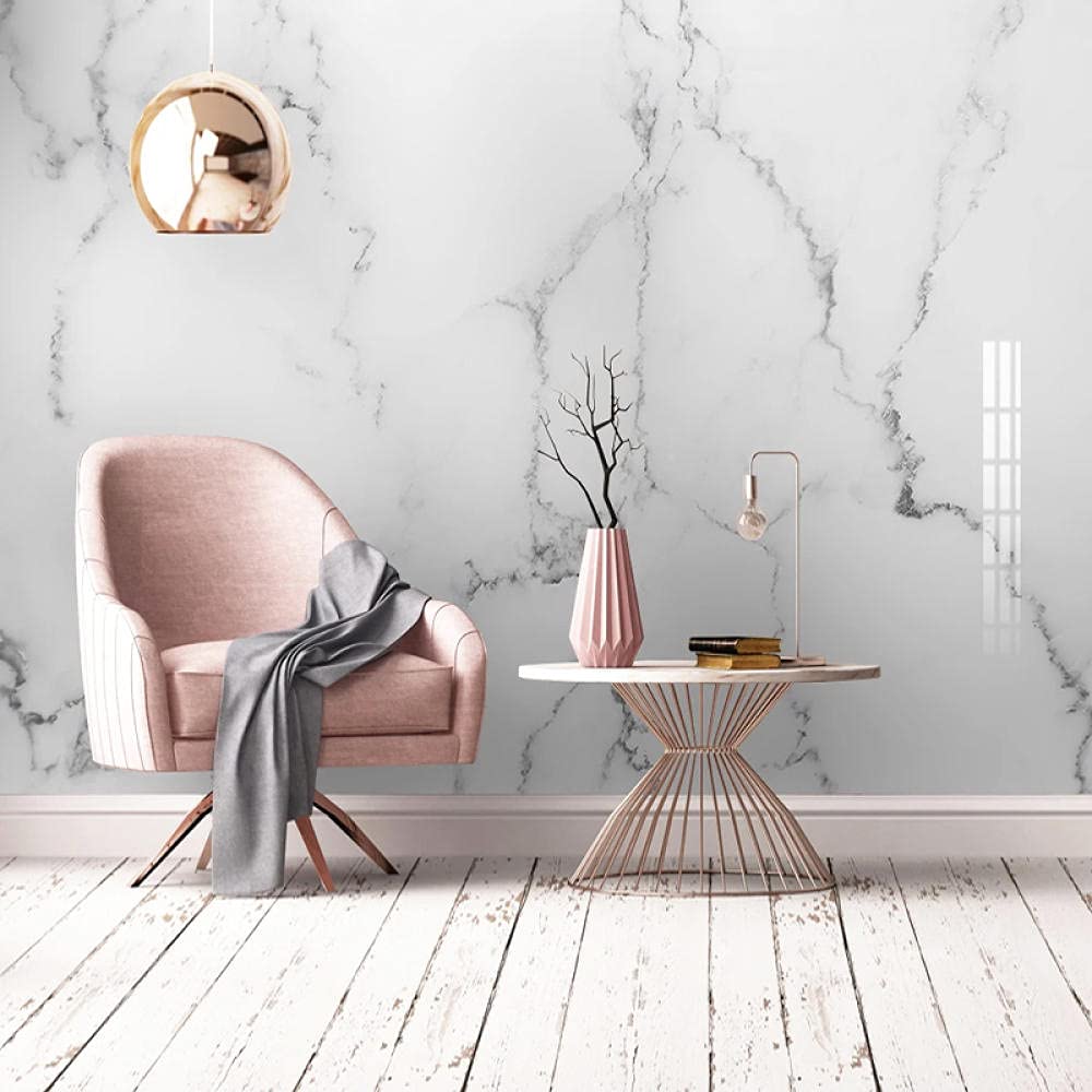 Nowoczesna Prosta Biała Marmurowa Tapeta 3D Czarno-Biała Abstrakcyjna Fototapeta Tv Do Salonu Sypialnia Home Decor Fresk,350(W)*256(H)Cm