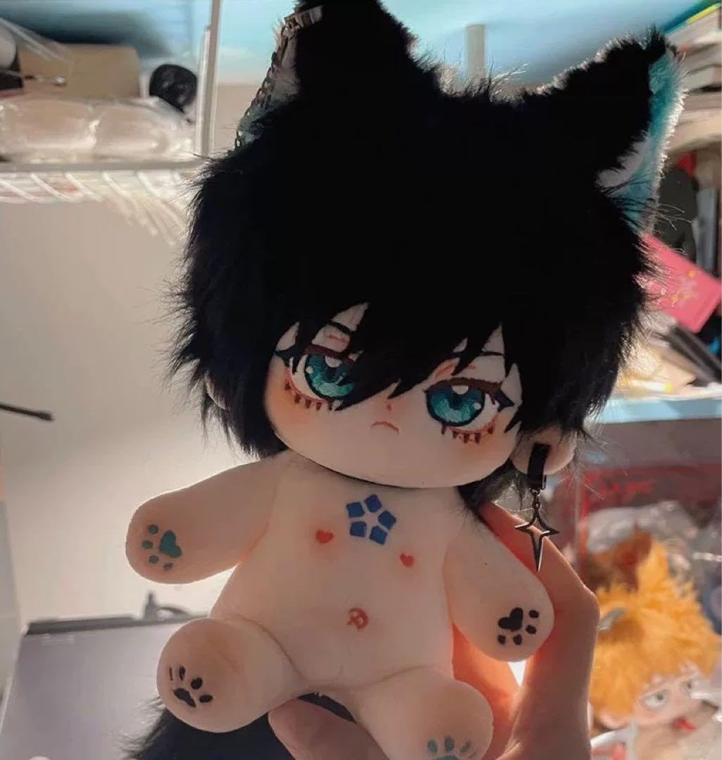 Amazon.co.jp: 20cm大な可愛い着せ替えぬいぐるみ黒髪緑目 : Toys & Games