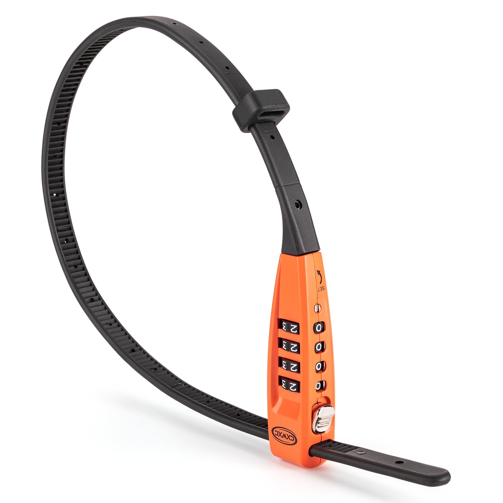 CXWXC Zip Tie Lock - 4-Digit Combo Cable Locks for Bike Motorcycle Helmet, Skateboard, Skis, Snowboard, Stroller & Cabinet - Ideal for Lightweight