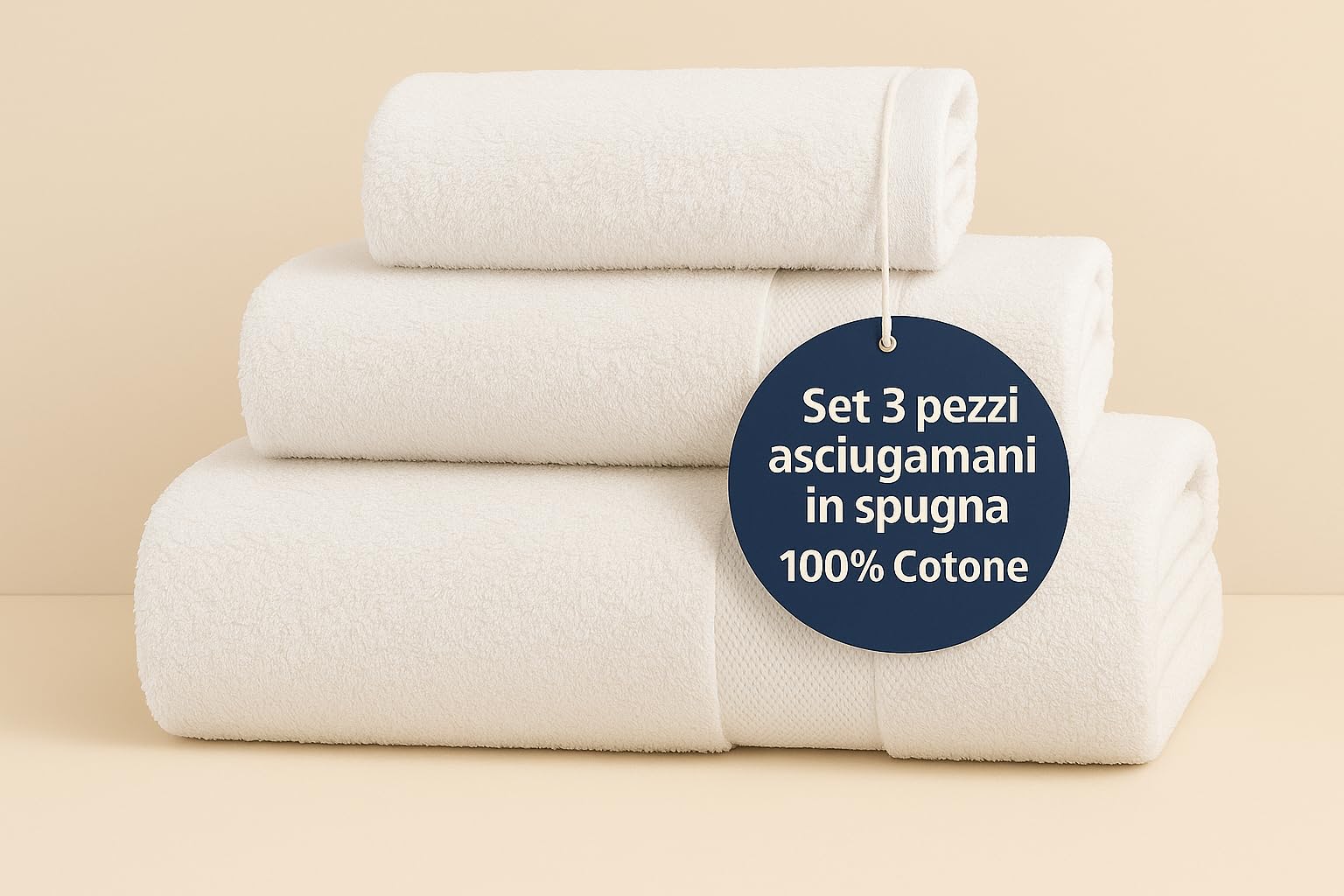 Set di 3 asciugamani da bagno in 100% cotone, morbidi e assorbenti, di lusso, per cucina/hotel/spa Plaid rosa