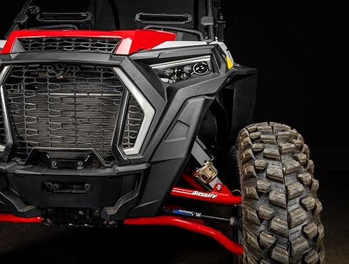 Miniatura 5 de Assault Industries Protectores de choque delanteros Clear-Ano. Par (Polaris RZR Xp1000 '13-'16 CanAm Maverick X3 XDS & XRS), Raw