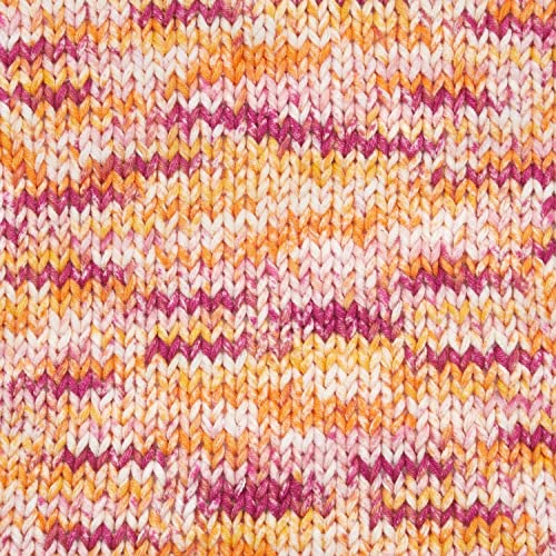 Hilo Cotton Fair Bulky de Premier Yarns color melocotón para tejer ganchillo 7