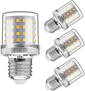 KLED 4Pack 9W LED Corn Light Bulb, Mini Corn Bulb, 80 Watt Equivalent, Daylight White 4000K, 800LM E26 Base, for Garage, Living Room, Studio, Office (4000K-Daylight White, E26 Base)