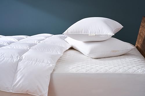 Miniatura 7 de Coyuchi Protector de colchón de algodón orgánico, individual, funda de colchón de algodón suave, color blanco