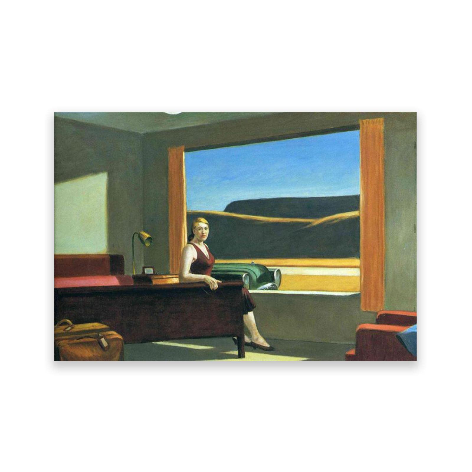 Amazon.co.jp: エドワードホッパー-ウエスタンモーテル。有名な絵画の