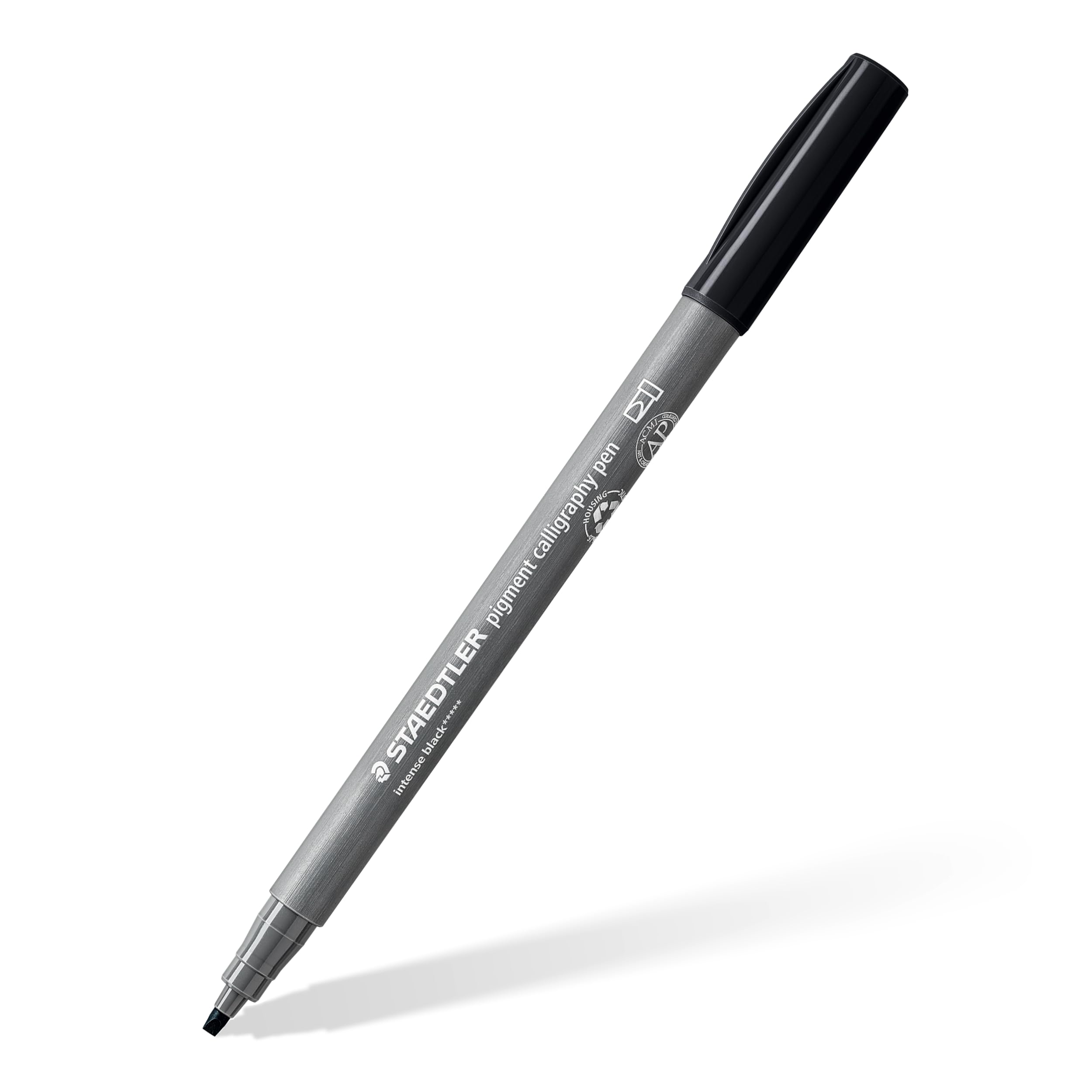 STAEDTLER 375-99 Pigment Arts Calligraphy Pen - Intense Black (Box of 10), standard