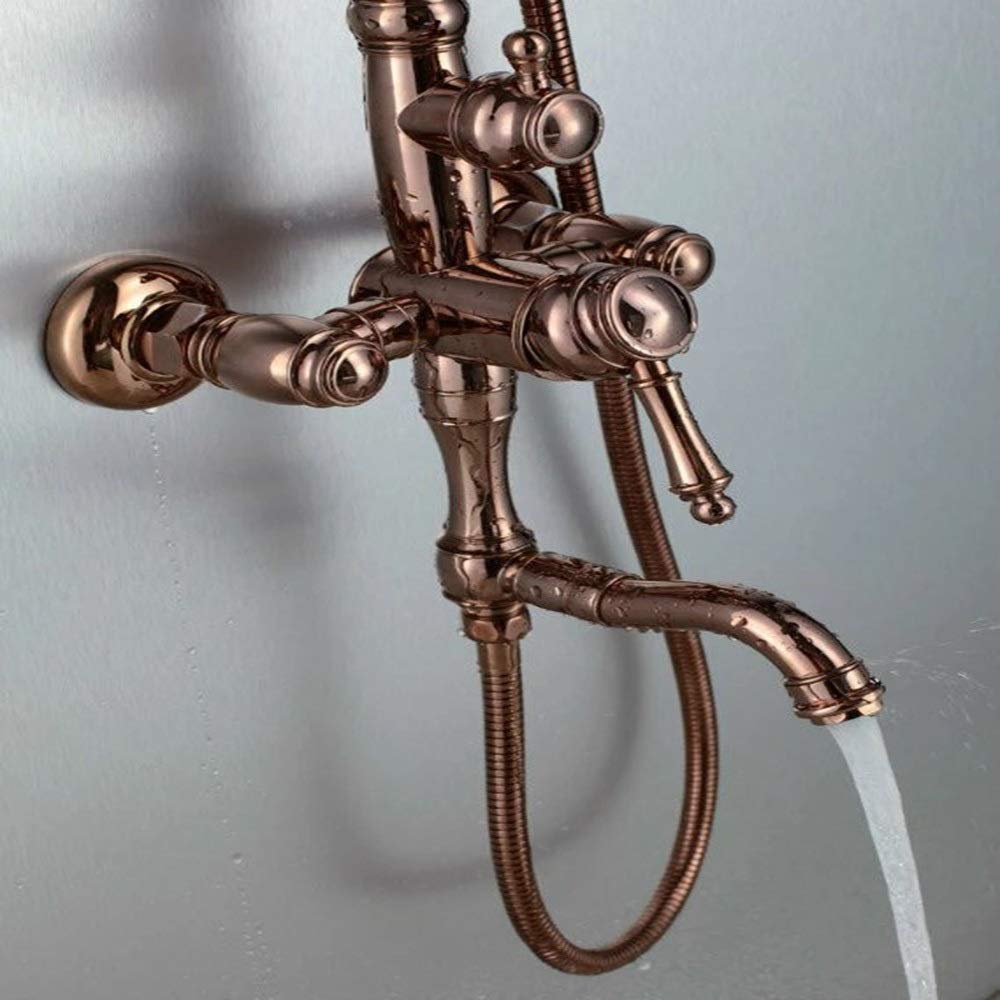 Set doccia Rose d Copper - Ele Design antico, rious Villa SLE, pratico e bello, disponibile in d e nero, perfetto per bagni moderni