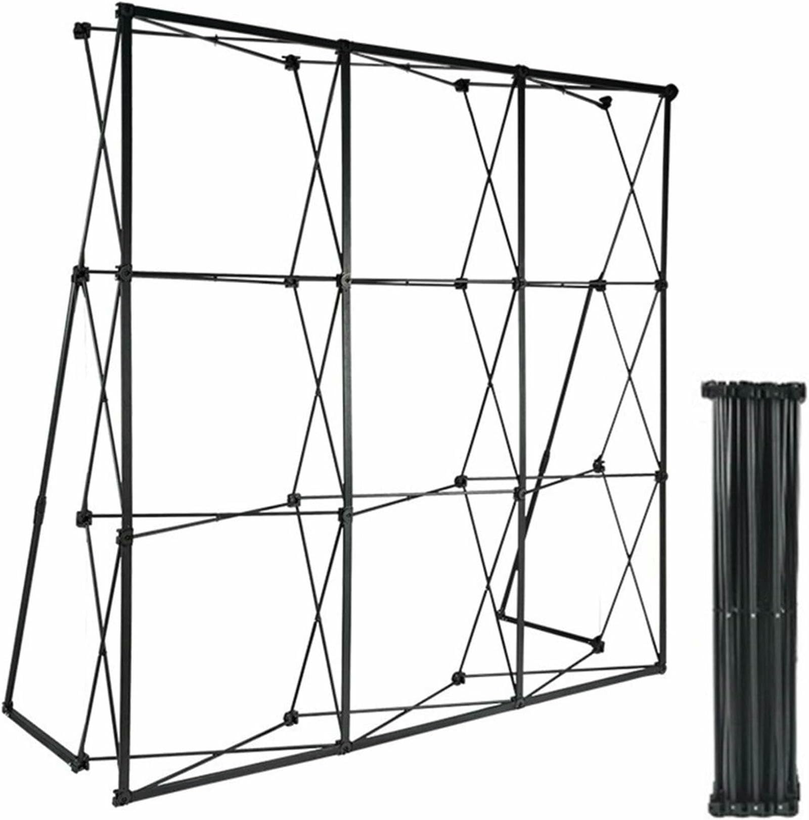 Supporto per fondale Pieghevole Pop-up, 5 7,5 10 12,5 15 17,4 Piedi, espositore per Fotografia per Stand fieristici, Striscione in Tessuto tensionato per mostre, Matrimoni e Feste