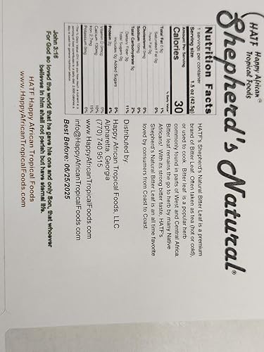 Miniatura 5 de Hoja amarga (seca) por Shepherd's Natural. Sin OMG. Sin arena bolsa de 1.5 oz  42.5 g