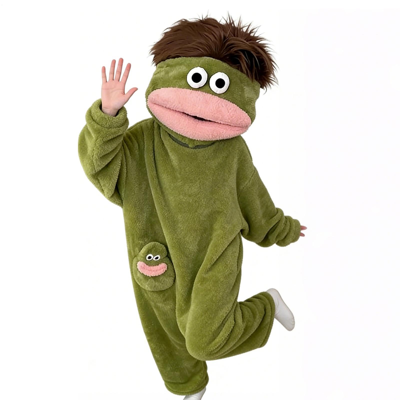 Monsterr - Pijama tipo mameluco | Divertida ropa de dormir de felpa con