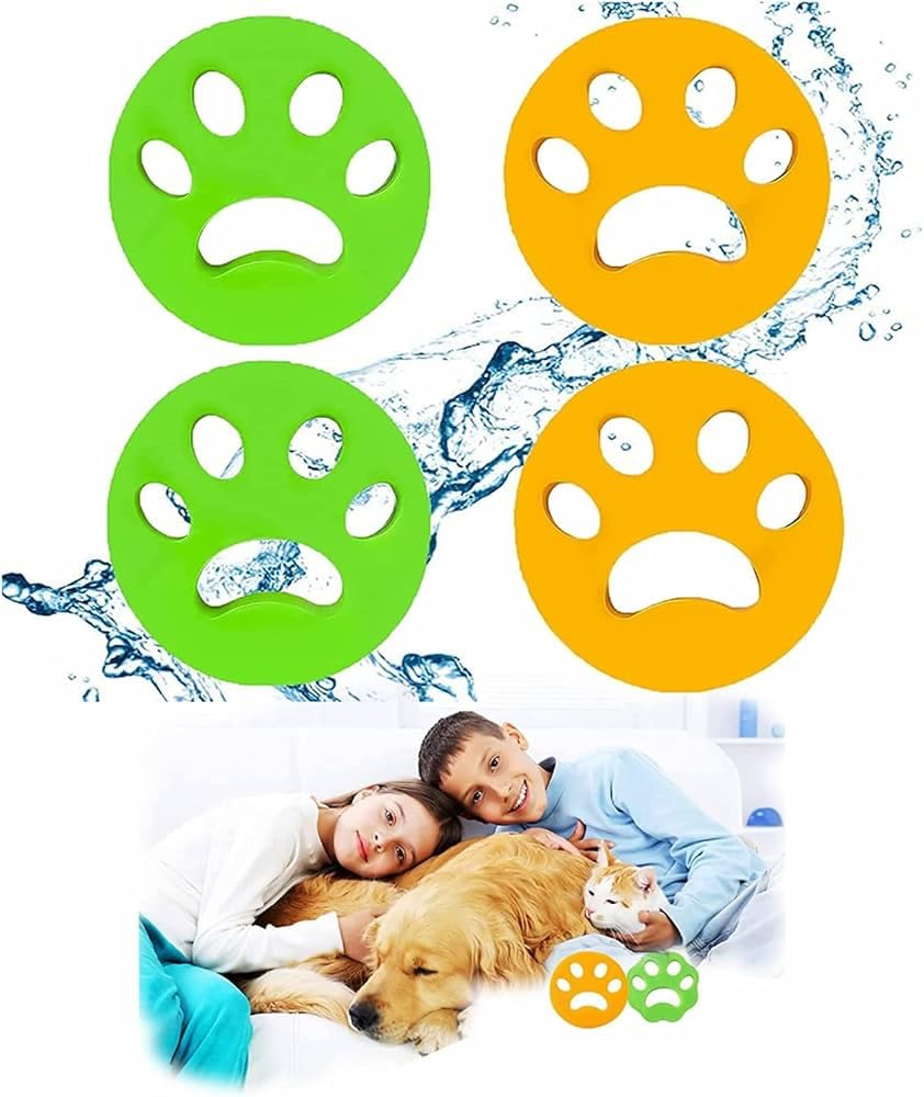 (2pcs) Silicone Dog Pattern Hair Remover, Pet Hair Remover Washing Machine Accessories, Cat Dog Fur Lint Hair Remover, Clothes Dryer Reusable Cleaning Laundry Dryer Catcher-A