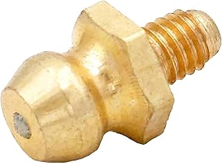Zkenyao-Brass Connector 20pcs M4 Male Brass Grease Zerk Nipple Fitting for Grease Gun Machine Tool Accessories, Simple to Install
